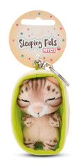 NICI GREEN Schlüsselanhänger Sleeping Pets Karamell gepunkteter Hase