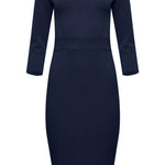 B-WARE USHA BLACK LABEL DAMEN KLEID Gr. 36 Farbe Dunkelblau