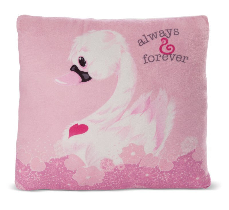 Nici 48275 Kissen Love Schwan weiß ca. 30x30cm GREEN | Love 2022/2023 | 48275