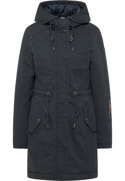 B-WARE DreiMaster Vintage Damen Winterparka Gr. M Farbe Graphit Marine