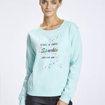 B-WARE MYMO DAMEN SWEATER GR.L FARBE MINZE