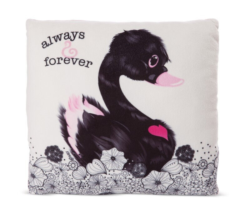 Nici 48276 Kissen Love Schwan schwarz ca. 30x30cm GREEN | Love 2022/2023 | 48276