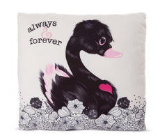 Nici 48276 Kissen Love Schwan schwarz ca. 30x30cm GREEN | Love 2022/2023 | 48276