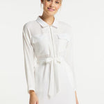 B-WARE DREIMASTER VINTAGE DAMEN KLEID GR.L FARBE WEISS