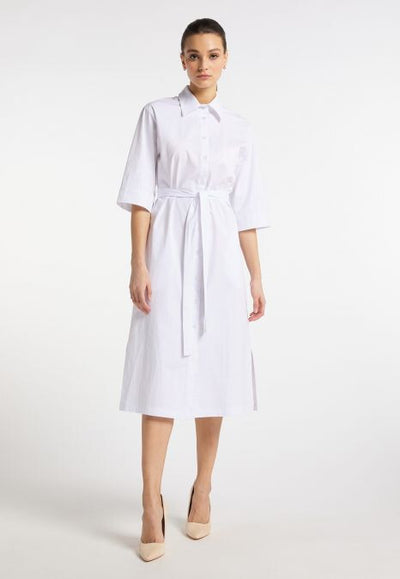 B-WARE DREIMASTER KLASSIK DAMEN KLEID GR.M FARBE WEISS