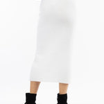B-WARE IZIA DAMEN STRICKROCK Gr.M/L FARBE WEISS