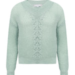 B-WARE USHA DAMEN PULLOVER Gr.XS/S FARBE MINZE