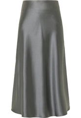 B-WARE DreiMaster Klassik Damen A-Linienrock Gr. XS Farbe Grau Oliv
