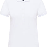 B-WARE DREIMASTER MARITIM DAMEN POLOSHIRT Gr.L Farbe Weiss