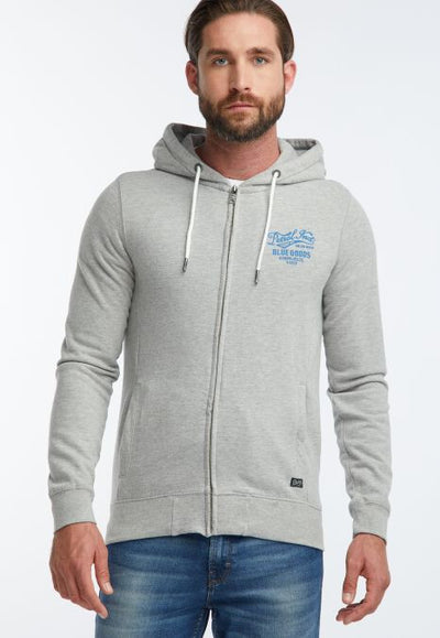 B-WARE PETROL INDUSTRIES HERREN SWEATJACKE GR.M FARBE GRAU