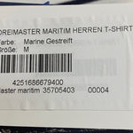 B-WARE DREIMASTER MARITIM HERREN T-SHIRT Gr.M Farbe MARINE GESTREIFT