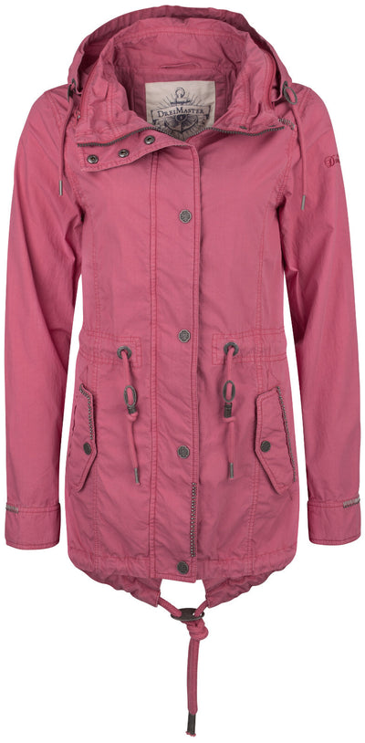 B-WARE DREIMASTER DAMEN KURZMANTEL Gr. XS Farbe Sorbetrot