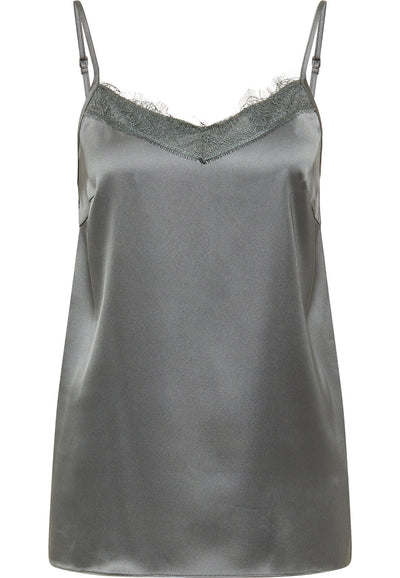 B-WARE DREIMASTER KLASSIK DAMEN TOP Gr.L Farbe Grau Oliv