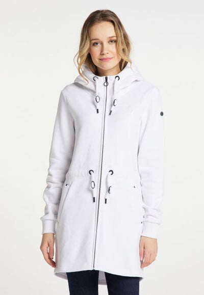 B-WARE DREIMASTER MARITIM DAMEN SWEATJACKE Gr.XS FARBE WEISS