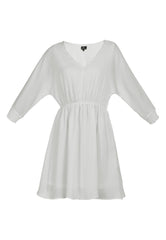 B-WARE DREIMASTER KLASSIK DAMEN KLEID Gr. XL Farbe Wollweiss