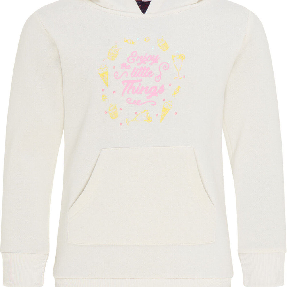 B-WARE MYMO KIDS MÄDCHEN KAPUZENPULLOVER Gr. 152/ 12y Farbe Wollweiss