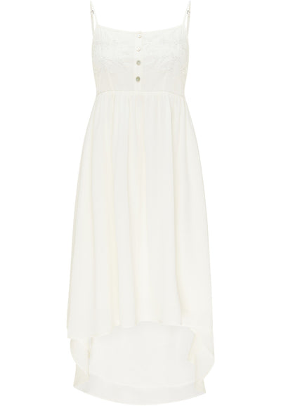 B-WARE DREIMASTER VINTAGE DAMEN SOMMERKLEID Gr.M Farbe WOLLWEISS
