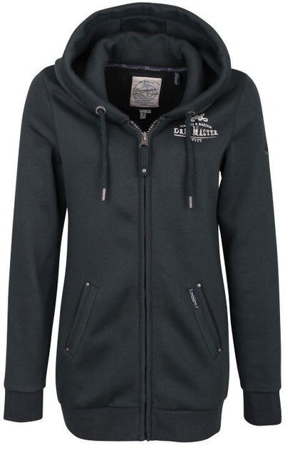 Musterware/Einzelstück Dreimaster Damen Sweatjacke Gr.S Farbe Flaschengrün