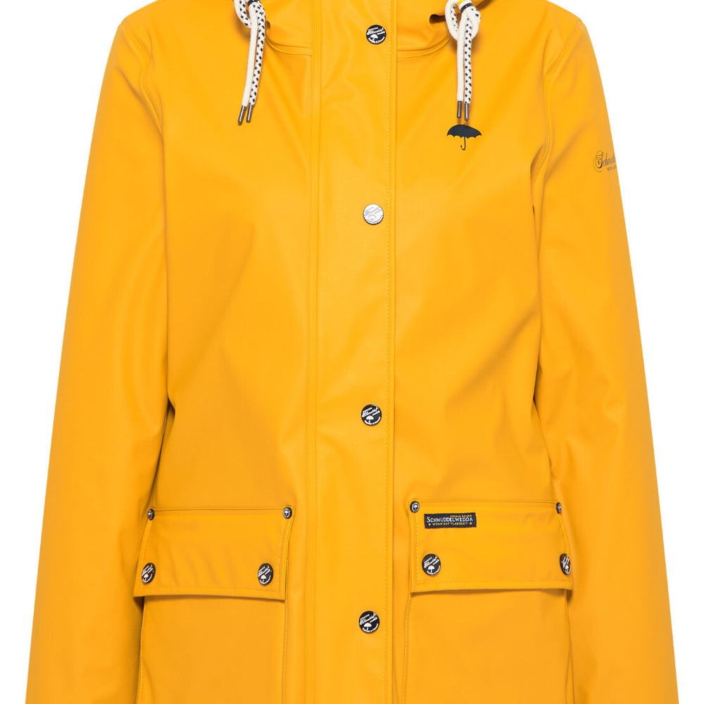 B-WARE SCHMUDDELWEDDA DAMEN REGENJACKE Gr. M Farbe Senf