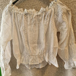 B-WARE MYMO DAMEN BLUSE Gr.M Farbe Weiss