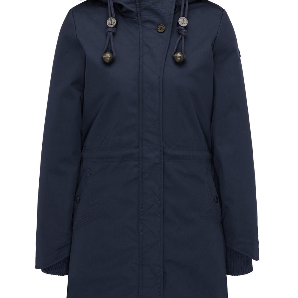 B-WARE DREIMASTER DAMEN PARKA Gr.M Farbe Marine Outdoorjacke