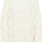B-WARE IZIA DAMEN STRICKPULLOVER GR.M/L FARBE WOLLWEISS