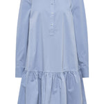 B-WARE DREIMASTER KLASSIK DAMEN KLEID Gr.S Farbe Graublau