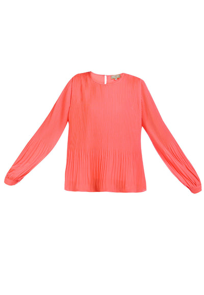 B-WARE MYMO DAMEN BLUSE Gr. M Farbe Neon Pink