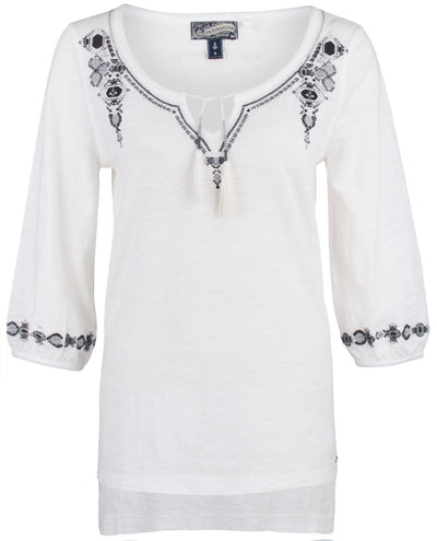 B-WARE DREIMASTER DAMEN TUNIKA Gr. XS Farbe Wollweiss