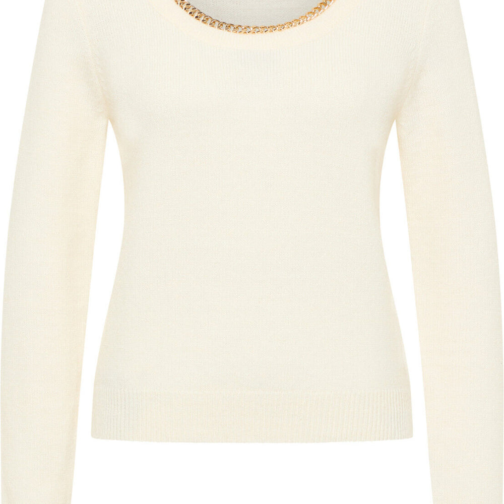 B-WARE FAINA DAMEN STRICKPULLOVER Gr. M/L Farbe Weiss