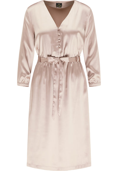B-WARE DREIMASTER KLASSIK DAMEN SOMMERKLEID Gr. XL Farbe Beige