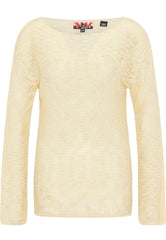 B-WARE MYMO ROCKS DAMEN PULLOVER Gr. M/L Farbe Beige