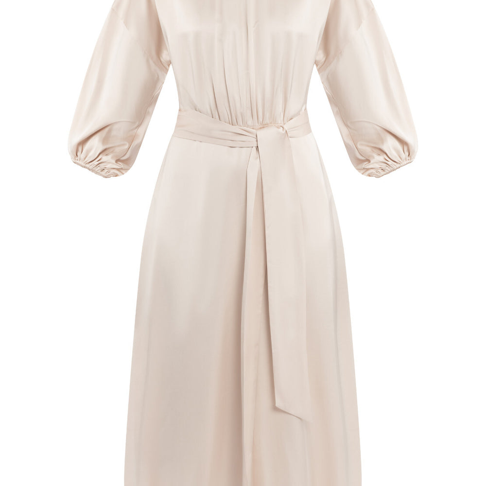 B-WARE DREIMASTER KLASSIK DAMEN KLEID Gr. S Farbe Beigerosa