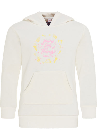 B-WARE MYMO KIDS MÄDCHEN KAPUZENPULLOVER Gr. 152/ 12y Farbe Wollweiss