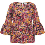B-WARE usha Damen Bluse Gr.L Farbe Schwarz MEHRFARBIG