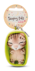NICI GREEN Schlüsselanhänger Sleeping Pets Bengal Katze
