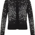B-WARE MYMO AT NIGHT DAMEN STRICKJACKE Gr. M/L Farbe SCHWARZ SILBER