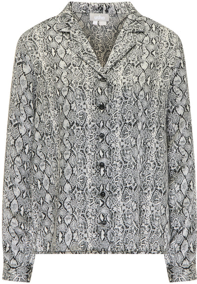 B-WARE USHA DAMEN BLUSE Gr. M Farbe Grau