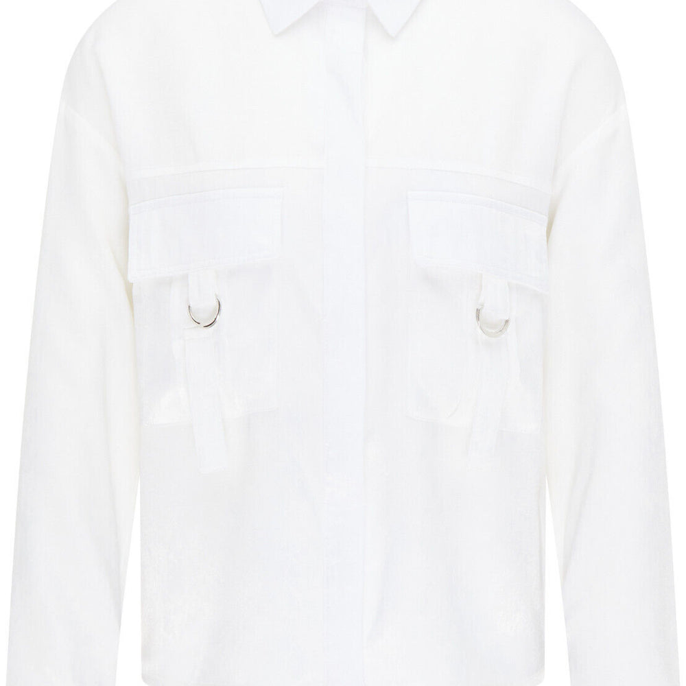 B-WARE USHA BLUE LABEL DAMEN BLUSE Gr.M Farbe Weiss