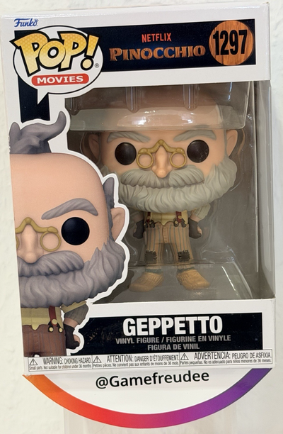 Pinocchio Netflix Geppetto POP Filme #1297 Vinyl Figur FUNKO