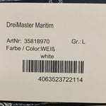 B-WARE DREIMASTER MARITIM DAMEN POLOSHIRT Gr.L Farbe Weiss