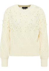 B-WARE FAINA DAMEN STRICKPULLOVER GR. XL/XXL FARBE WOLLWEISS