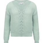 B-WARE USHA DAMEN PULLOVER Gr.XS/S FARBE MINZE