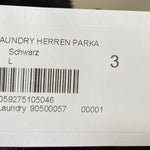 B-WARE DRY LAUNDRY HERREN PARKA GR.L FARBE SCHWARZ