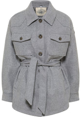 B-WARE DreiMaster Vintage Damen Übergangsjacke Gr. S Farbe Grau Melange