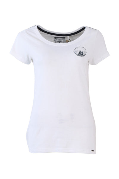 B-WARE DREIMASTER VINTAGE DAMEN T-SHIRT Gr.S Farbe Weiss