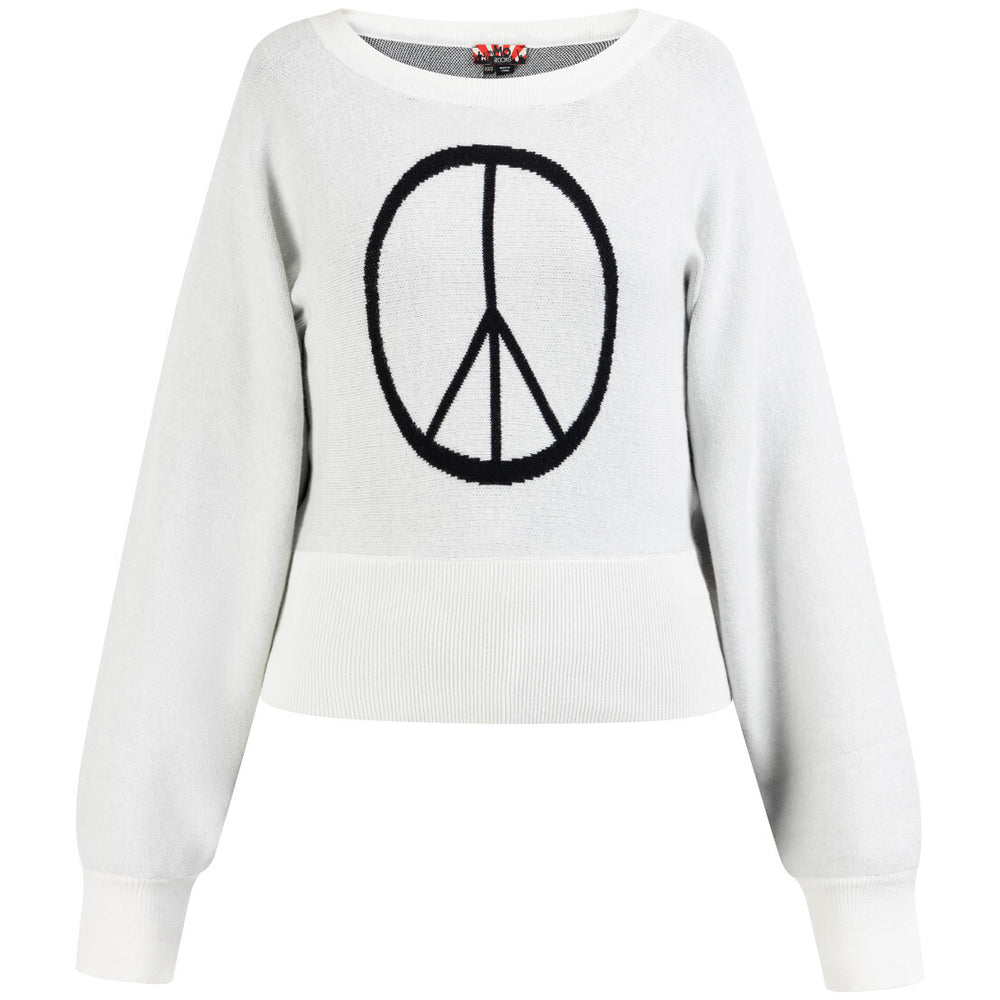 B-WARE MYMO ROCKS STRICKWESTE Gr. M/L Farbe Weiss