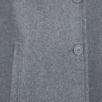 B-WARE MYMO DAMEN MANTEL GR.M FARBE GRAU MELANGE