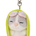 NICI GREEN Schlüsselanhänger Sleeping Pets grauer Hase
