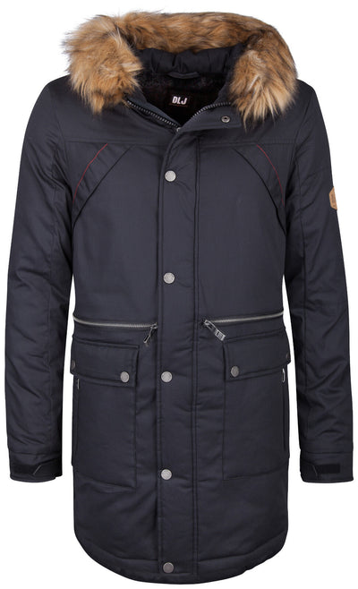 B-WARE DRY LAUNDRY HERREN PARKA GR.L FARBE SCHWARZ